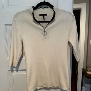 Maje Cream Sweater with Elegant Design
